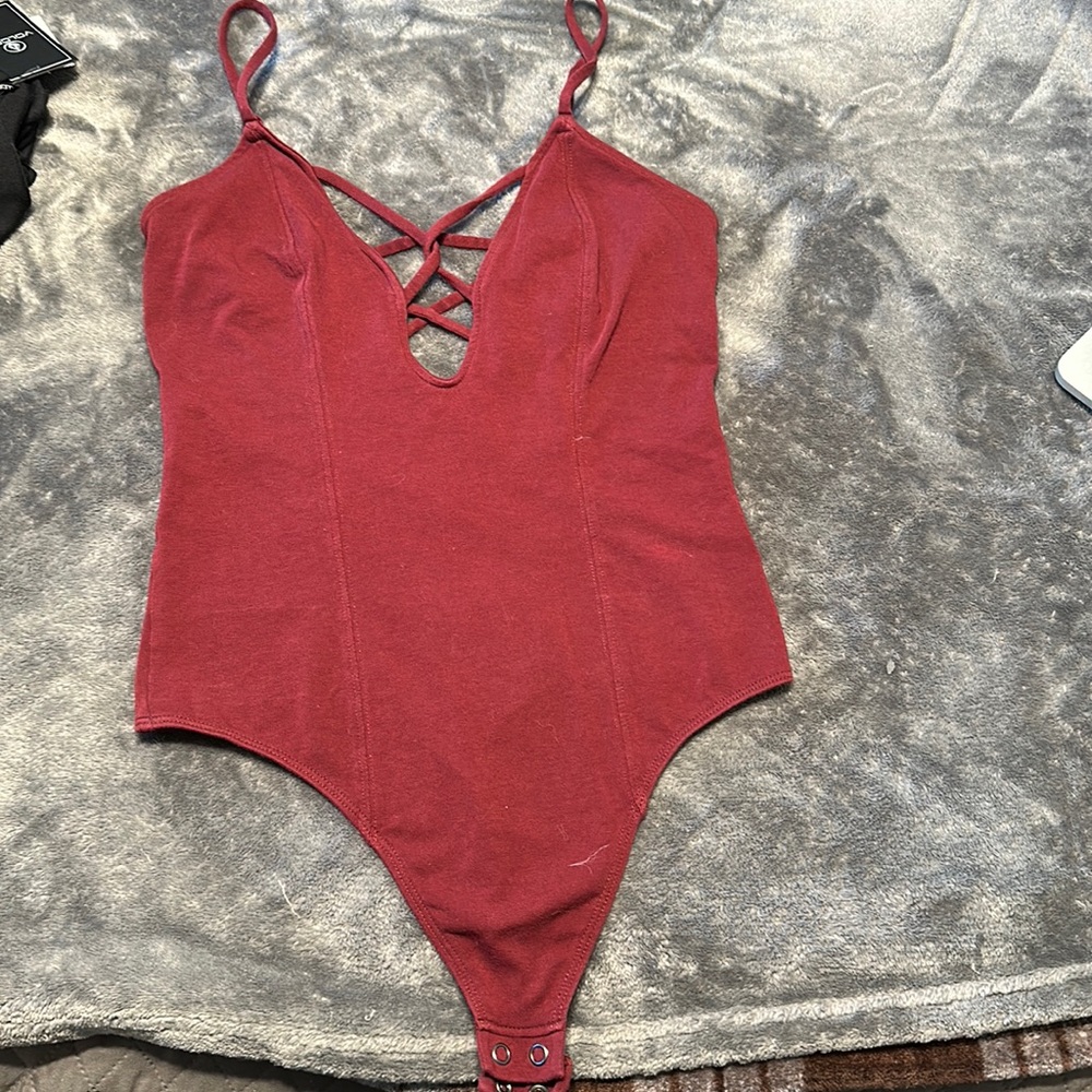 Plum toned bodysuit